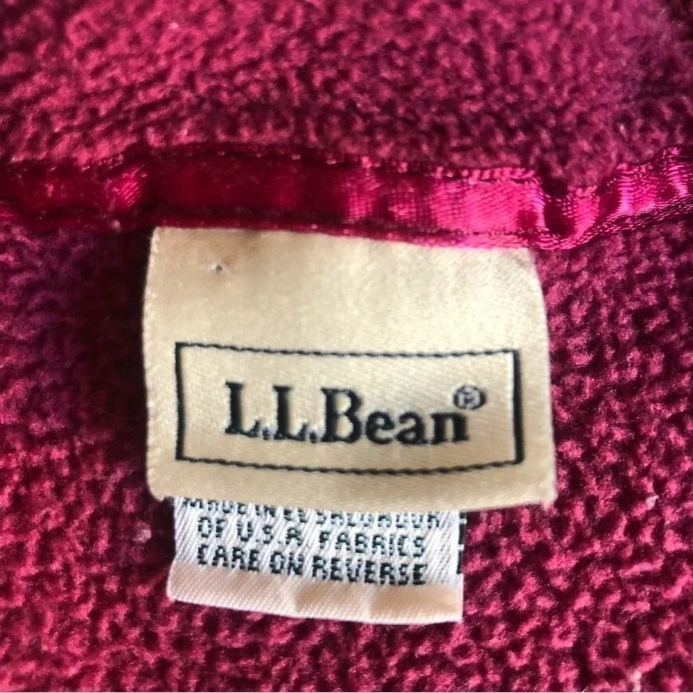 L.L. Bean Women's Cozy Fleece Mock Neck Quarter-Zip Put Sweater Size M